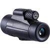 Generic Ultra Hd, Monoculare 10X42 Monoculare BAK4 Prisma per Bird Watching Viaggi Concerti Sport Gioco con Adattatore Telefono Treppiede Monoculare