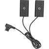 HYUMTODE D Tap to NP F970 F570 F550 Batteria fittizia, Accoppiatore CC 2 in 1 per Monitor Ninja V, Alimentatore per Fotocamera Digitale con Luce LED con Doppie Uscite F550, 7,4 V 3 A 24 W