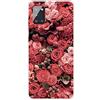 MUTOUREN Cover per Samsung Galaxy A71 4G Custodia in Silicone TPU Trasparenti Ultra Sottile Antigraffio Antiurto Protettivo Case con Pellicola Proteggi Schermo, Rosa Rossa