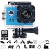 HOLVA Roamix Vision 4k Action Camera, 2026 aggiornato 170 ° ultra grandangolare WiFi Camcorder Outdoor impermeabile Sport Videocamera per gli appassionati di fotografia e immersioni (blu, nessuna