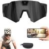Adius 4K HD Baseball Glasses with Camera, Occhiali 4k Baseball con Telecamera, Memoria da 64 GB, Supporto Foto/Video, Sport d'azione per Ciclismo ed Escursionismo (Black-A)