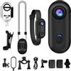 Genérico Mini Action Camera | Cam Magnetica A 360 gradi | Telecamera Di Trasmissione Portatile, Impermeabile, Portatile Per Vlogging, Trasmissione, Viaggio, Sci, Moto, Escursioni E Aventu