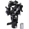 iShoot Metallo tri-hot shoe mount flash Speedlight staffa holder-2 ombrello foro per luce supporto treppiedi Softbox diffusore