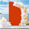 Mateju Copertura per Fondale ad Arco di Nozze in Spandex Tinta Unita Copertura Arco 2-faccia per Decorazione Cerimonia Festa Compleanno Banchetto (cornice non Incluso) (2.5ft (77x77cm),Rosso)