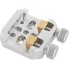 Generic Accessori per telescopi Guida Scope Slot a coda di rondine con 2 viti di bloccaggio Oculare per telescopio(Silver)