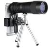 Generic Telescopio portatile monoculare 8-40X40mm Super teleobiettivo Zoom Telescopio portatile leggero ad alta potenza per esterni con treppiede e clip, ottimo per il birdwatching per adulti