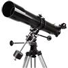RENYUEH Telescopio astronomico per l'osservazione, calibro 80 mm, lunghezza focale 900 mm, telescopio rifrattore per bambini principianti, telescopio da viaggio con borsa per il trasporto e treppiede reg