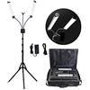 BEPM Luce Ad Anello Ring Light Illuminazione Fotografica Luce Di Riempimento Video A Doppio Braccio Lampada Per Telefono A Due Tubi Con Led Per Trucco Con Treppiede Multimedia Extreme