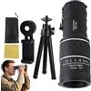 Pavsicgn Telescopio Monoculare Per Adulti,Telescopio Monoculare Portatile Per Esterni - Strumento Leggero Ad Alto Ingrandimento Per Attività All'aperto Come Osservazione Uccelli, Escursionismo,