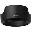 EKSMA EW-63C Paraluce + Copriobiettivo for obiettivo Canon EF-S 18-55mm f/3.5-5.6 is STM,EF-S 18-55mm F4-5.6 is STM,EOS R8 RF24-50mm F4.5-6.3 is STM Copriobiettivo da 58 mm
