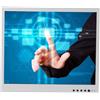 Bewinner Monitor Industriale da 17 Pollici, Display Open Frame 1280x1024 Multi Interfaccia VGA HDMI AV BNC USB Schermo Ad Alta Risoluzione per Sistemi di Pannelli di Controllo Chioschi (Spina europea)