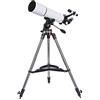 Generic Rifrattore compatto da 80 mm per principianti, astronomico, bambini, monocolo, per adulti, spazio, natura, mondo, cannocchiale con 2 oculari, bianco