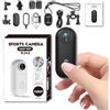 Zeerkeer Mini Fotocamera Sport Action Cam 1080P Action Camera POV Vivavoce Corporale Vlog con Vlog di Visione Notturna Fotocamera Casco Moto Angolo Visione 120° Multifunzione Accessori