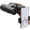 RFJYGWQM Binocolo 8x42 HD Fotocamera portatile per telefono Basso livello di luce NightBinocolo Lente ottica impermeabile Binocoli da teatro Birdwatching Tour Caccia Concerti Sport