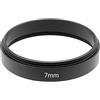 Suammiitstrieadea Tubo di prolunga filettatura T2 M42 x 0,75 filettatura attrezzatura fotografica per telescopio 7 mm, nero, 7 mm