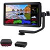 FEELWORLD S55 V2 Monitor da campo per fotocamera DSLR da 5,5 pollici con custodia per il trasporto della batteria Bundle Monitor per fotocamera FHD IPS Supporto 4K HDMI Ingresso uscita braccio