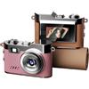 Generic Mini fotocamera digitale Vlog tascabile retrò, videocamera HD per selfie per studenti, mini fotocamera compatta in stile vintage