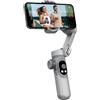WRWRW Stabilizzatore cardanico portatile pieghevole a 3 assi con luce di riempimento, ricarica wireless, adatto for action camera for smartphone(SmartXPro Mike TypeC)