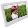 Daoyuan Cornice Digitale Intelligente,Cornici Digitali IPS Da 7 Pollici 1024 X 600 Con Telecomando,Lettore Foto/musica/video,Sveglia Calendario,Montabile A Parete,Ideale Per Gli Anziani (Color : White)
