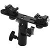 Andoer Supporto flash Speedlite a forma di T con 2 supporti per scarpe a freddo da 1/4 pollici a 3/8 pollici per ombrelli Canon Nikon YONGNUO Flash per Light Stand Photography Umbrella