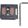 Fydun Piastra di Rilascio Rapido Metallo Metallo Durevole in Lega da 30 Mm in Lega QR Universale con Vite da 1/4 Pollice per Fotocamera SLR