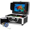 LLOOPK Fotocamera for la pesca subacquea 7 pollici 1000TVL Fish Finder Fotocamera for la pesca subacquea 15 LED bianchi + 15 lampade a infrarossi for fotocamera for pesci di mare/ghiaccio(30 LEDs 30M Cable)