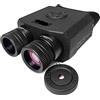 STRAFBRG Ambito di visione notturna, NV8000 Occhiali for la visione notturna 3D IR 1080p HD a infrarossi NV Binoculare Naked Eye Digital 3D Helmet Oculare Head Mount Darkness Ricerca all'aperto di osservazione