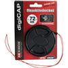 digiCAP 9860/72 tappo per obiettivo Nero 7,2 cm
