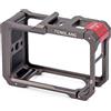 Generico Alluminio metallo gabbia telaio protettivo Per DJI OSMO ACTION 5Pro 4/3, Telaio protettivo completo Custodia a sgancio rapido con scarpa fredda 1/4 Accessori per fotocamere con gabbia in metallo