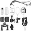 HERCHR 1080p Tiny Action Camera, videocamera per lenti ad angolo largo 120 ° a 120 ° con clip posteriori del cordino magnetico per attività sportive all'aperto (Bianco)