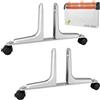 Liqzirtu Piedi di supporto divisore della stanza - 2pc Schermo Privacy Shield Feet, Room Divisore Schermo Feet | Porta della protezione per la privacy della ruota mobile, Serra divisore in lega in lega di