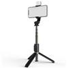 Andoer Lega di alluminio Wireless BT Telecomando Selfie Stick Supporto treppiede Portatile Multifunzionale con luce di Riempimento per Selfie Group Photo Live Stream Video Presa