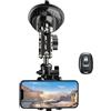 Generisch Supporto per telefono da 32 cm, supporto universale per auto, supporto universale con base per coppa forte a 360 gradi, supporto regolabile per video di registrazione Vlog compatibile con