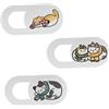 OSALADI 3 Set Di Cover Per Webcam Con Design Esclusivo A Forma Di Gatto Per La Privacy Di Laptop Telefono Tablet Webcam 3 Pezzi*3