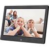 Daoyuan Cornice Digitale Intelligente,Risoluzione Full HD Da 10 Pollici Schermo LED 1024 X 600 Cornici Elettronica,Memoria Cornici Digitali Di 16 GB,Calendario/Sveglia/Foto/Musica/Lettore Video