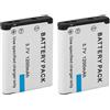 Topiky 2 Pezzi di Ricambio per Batteria EN EL19 per Fotocamera Digitale Coolpix A100 S32 S100 S3200 S3300 S3400 S3700 S4100 S4200, Batteria di Ricambio per Fotocamera 3,7 V 1200 MAh