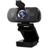 DIGNIFE Webcam, Webcam 1080P Full HD Web Camera con microfono Web Cam 1080p for PC Computer portatile Desktop USB Camara Web,Telecamera Del Computer(W8 with cover)