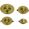 ZHOUXYFDC Serrature Per Borse 2/5/10 pezzi di chiusura ovale in metallo con chiusura a torsione fai da te for borse, borse, Fibbia di chiusura, accessori for ferramenta for bagagli(Brass,30X24mm-2Pcs)