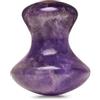 CRYSTALLOVE Fungo Gua Sha - pietra per massaggio facciale - ametista - forma di fungo - per viso, occhi, gonfiore della pelle del viso - pietra da massaggio