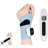 Generico Rechargeable Adjustable Electric Wrist Massager,Portable Cordless Hand Heating Pad with 8 Modes,30 Intensity Levels,Wrist Massage Machine,Heated Brace & Wrap for Relief (Blue)