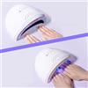 AMAPOLAS Coppia Lampade per unghie UV/LED 3 timer 48W,asciuga rapidamente tutti i tipi di gel per unghie, come gel UV, gel per scultura e gel rigidi - Set 2 Pezzi