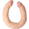 WARAO Doppia Testa Unica Díldò Lesbica Realistico Toys Doppio Strato di Silicone Stimolazione Analè Vaginalè 49CM