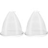 Elitzia Vacuum accessori tazza per tonificare il seno Un paio di ingrandimento del seno tazza pompa macchina salone spa attrezzature strumento di bellezza (Cup 120)