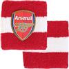 Hy-Pro Braccialetto in cotone con licenza ufficiale Arsenal F.C., Gunners, confezione da 2, fascia tergisudore, per bambini, adulti, unisex, traspirante, per calcio, corsa, sport, palestra, tennis,