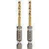 DEWALT Punta per trapano rivestita in titanio da 1/8, 2 pezzi (DD5108T)