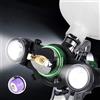 YUZES Pistola a spruzzo con sistema di illuminazione a LED, luce bianca/calda, 2 modalità, 3 livelli di luminosità regolabili, caricatore universale per pistola automatica