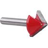 Akozon V Groove Router Bit Router Legno Acciaio al Tungsteno Lavorazione del Legno CNC Sharp 3D V-Groove Utensile Taglio 6mm Albero(6 * 22mm*90°)