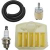 UHESWQ Adatto for Husqvarna 350 340 345 346 XP 351 353 Parti motosega Filtro aria Linea carburante Filtro tubo candela Kit candela
