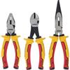 Dewalt Set di pinze VDE, 3 pezzi, dotate di impugnature comfort a 3 colpi di alta qualità, hanno una scanalatura antiscivolo sagomata per un'ammortizzazione e un controllo ottimali.
