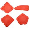 LIYJTK KIT ATTREZZI PER CAULKING SILICONE VETRO CEMENTO RASCHIETTO SIGILLANTE FINITURA SIGILLATURA PER USO PROFESSIONALE (Rossa)